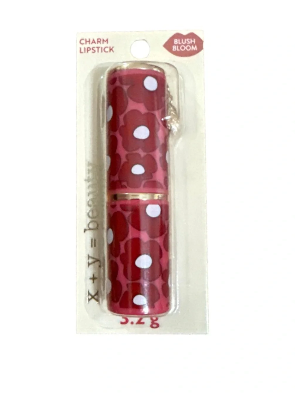 Blush Bloom Charm Lipstick - Pink Polka Dot Case